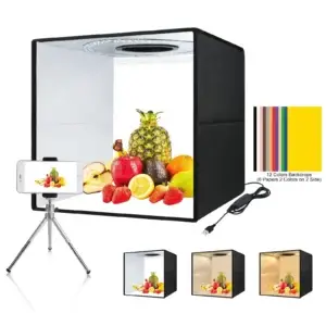 Photo Studio Light Box With 12 Color Backdrops