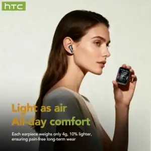 Smart Touchscreen Wireless Earbuds with HD Display