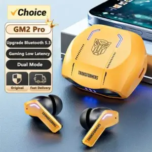 Transformers TF-T06 Bluetooth 5.3 Gaming Earbuds with Low Latency & Charging Case