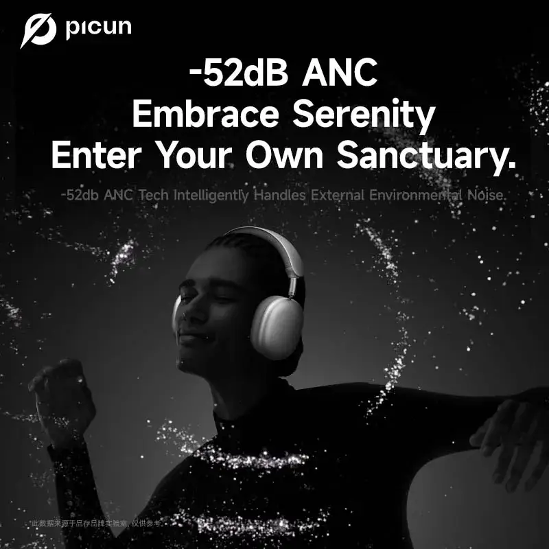 Picun F8 Pro ANC Wireless Headphones - Image 3