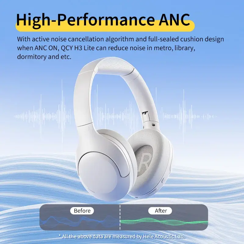 QCY H3 Lite ANC Wireless Headphones - Image 1