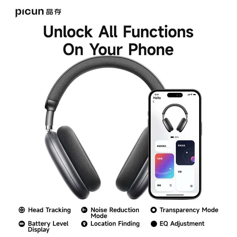 Picun F8 Pro ANC Wireless Headphones - Image 1
