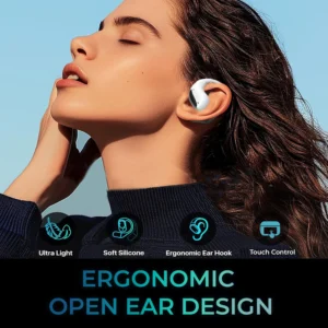 Open-Ear Touchscreen Wireless Earbuds - Thumbnail Image 2