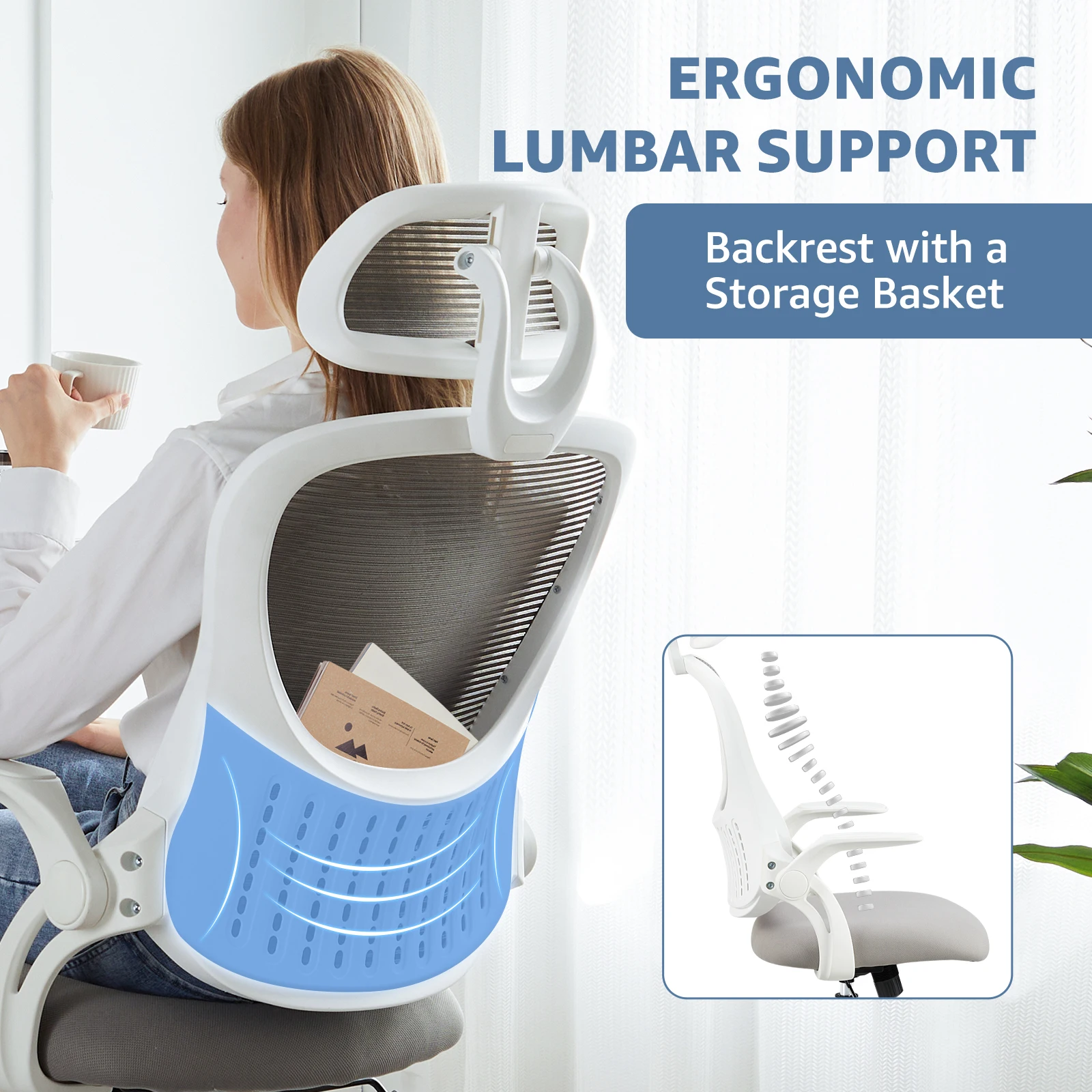 Ergonomic Mesh Computer Chair - Image 3