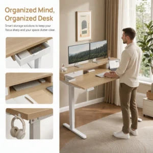 Electric Height-Adjustable Standing Desk - Thumbnail Image 6