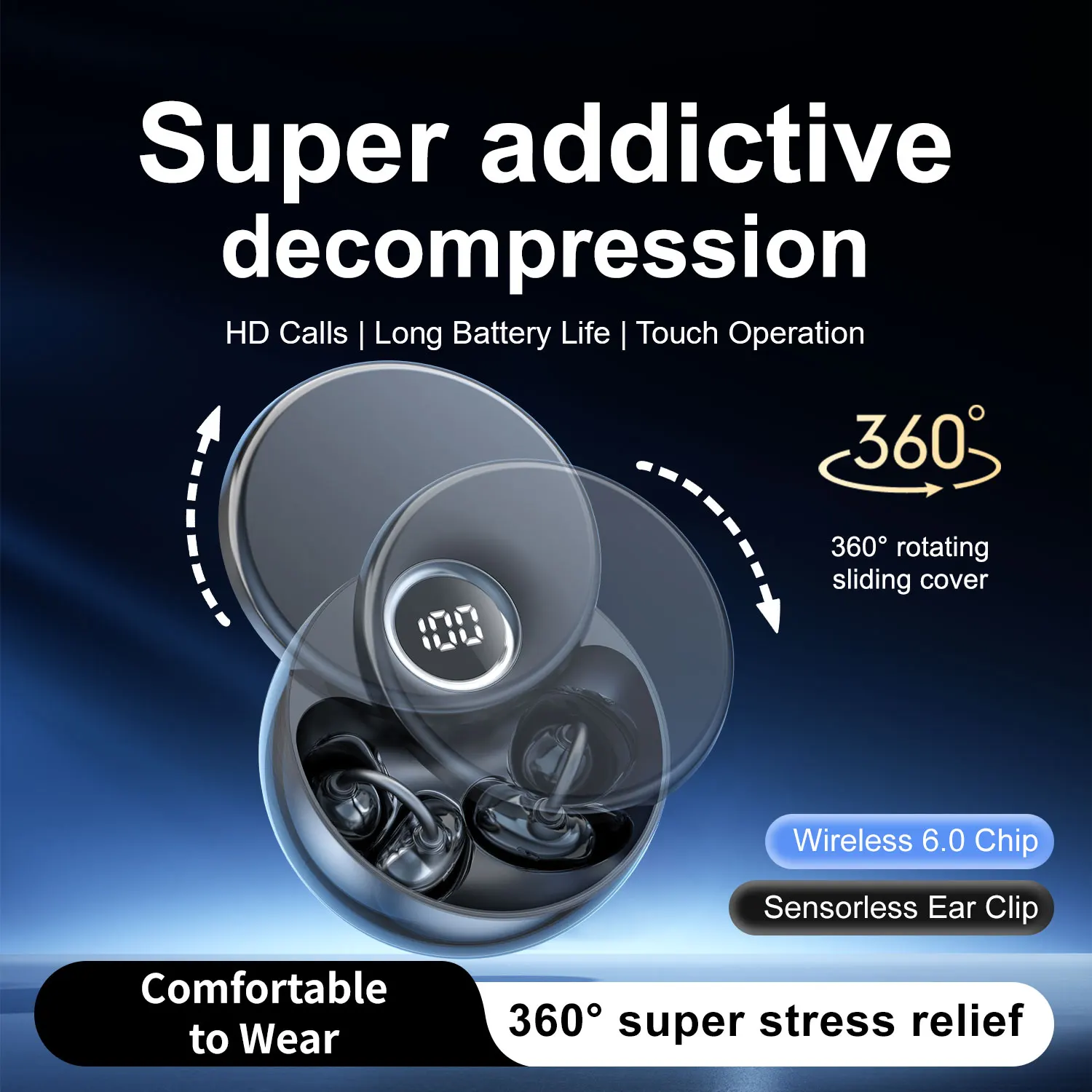 SHUKE SK51 Open-Ear Clip Earbuds - Image 4