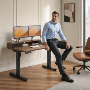 Electric Height-Adjustable Standing Desk - Thumbnail Image 8