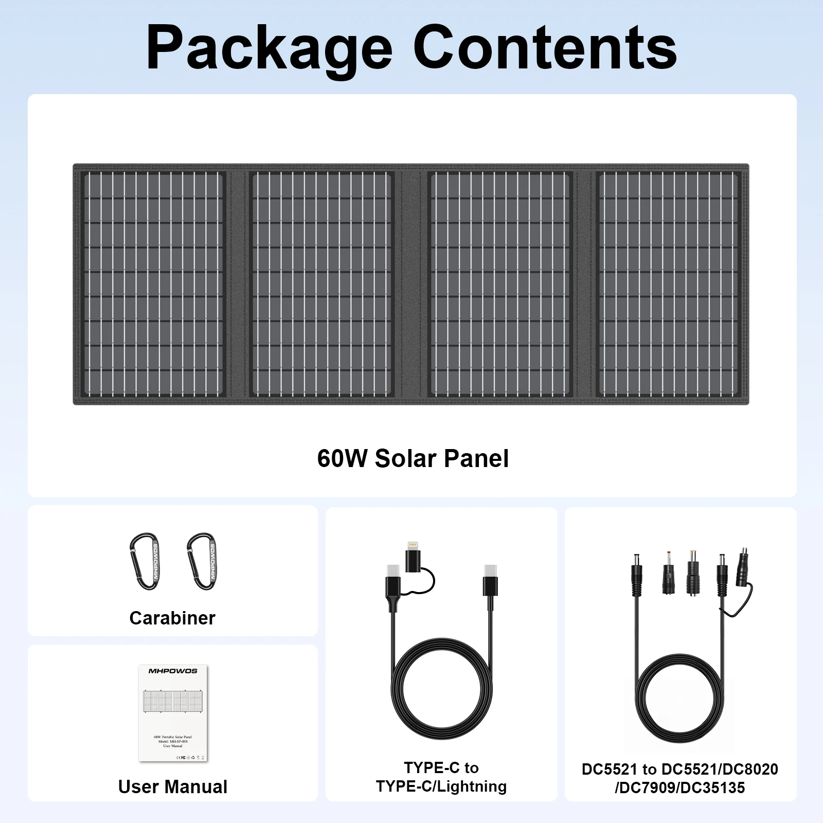 MHPOWOS Foldable Portable Solar Panel - Image 5