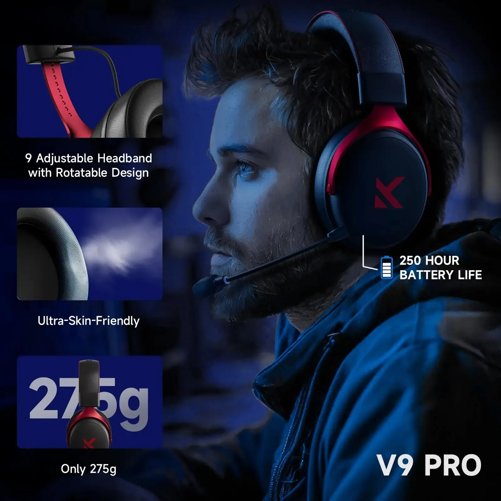 MCHOSE V9 Pro Gaming Headset - Image 8