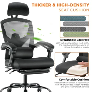 Ergonomic High-Back Gaming Chair - Thumbnail Image 3