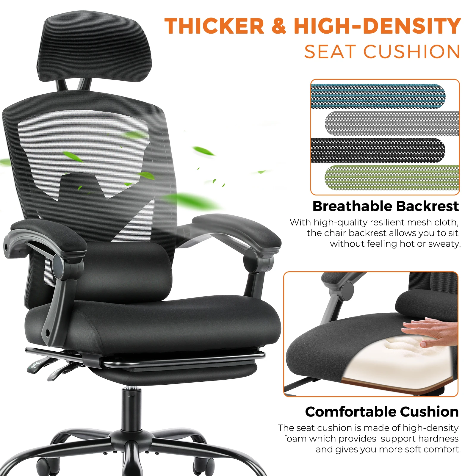 Ergonomic High-Back Gaming Chair - Image 3