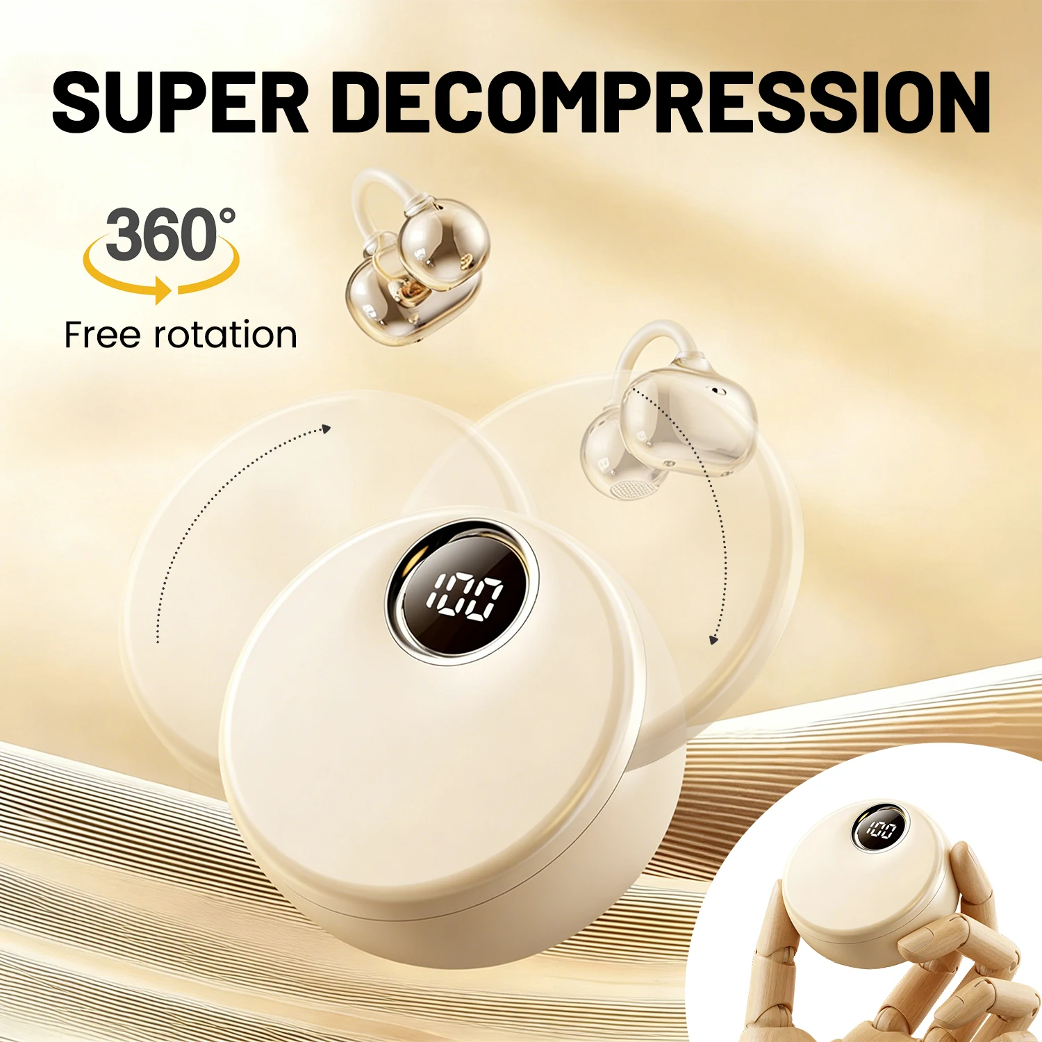 SHUKE SK51 Open-Ear Clip Earbuds - Image 5