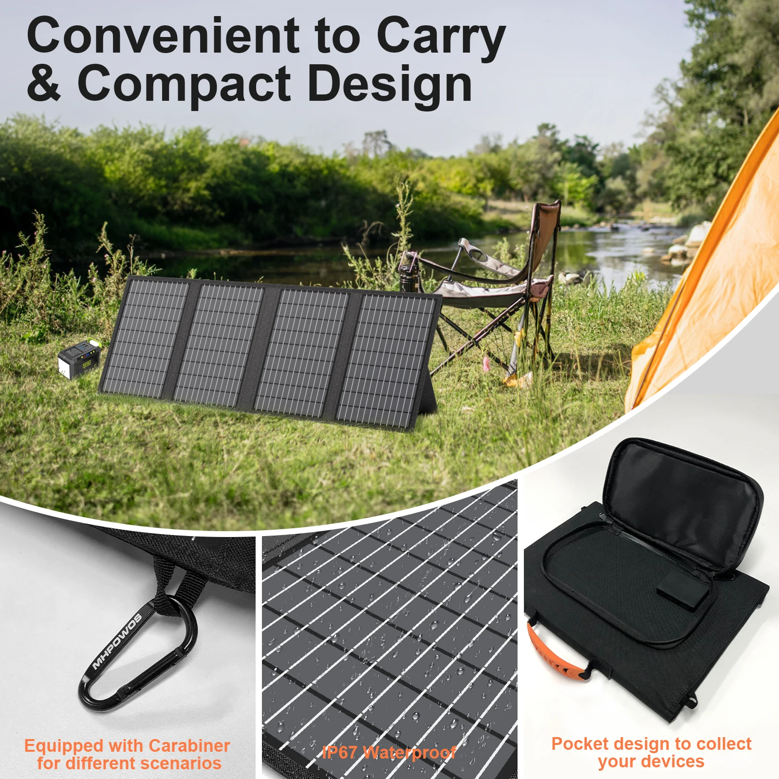 MHPOWOS Foldable Portable Solar Panel - Image 4