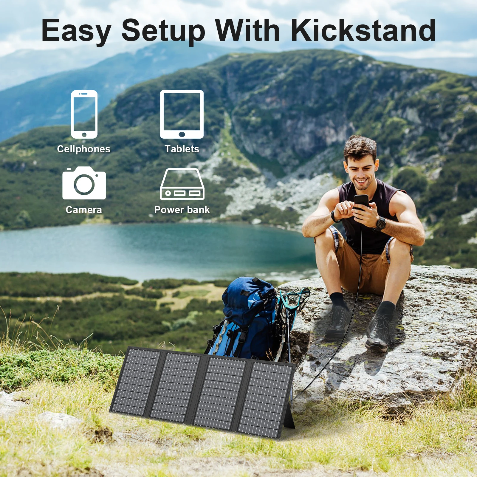 MHPOWOS Foldable Portable Solar Panel - Image 2