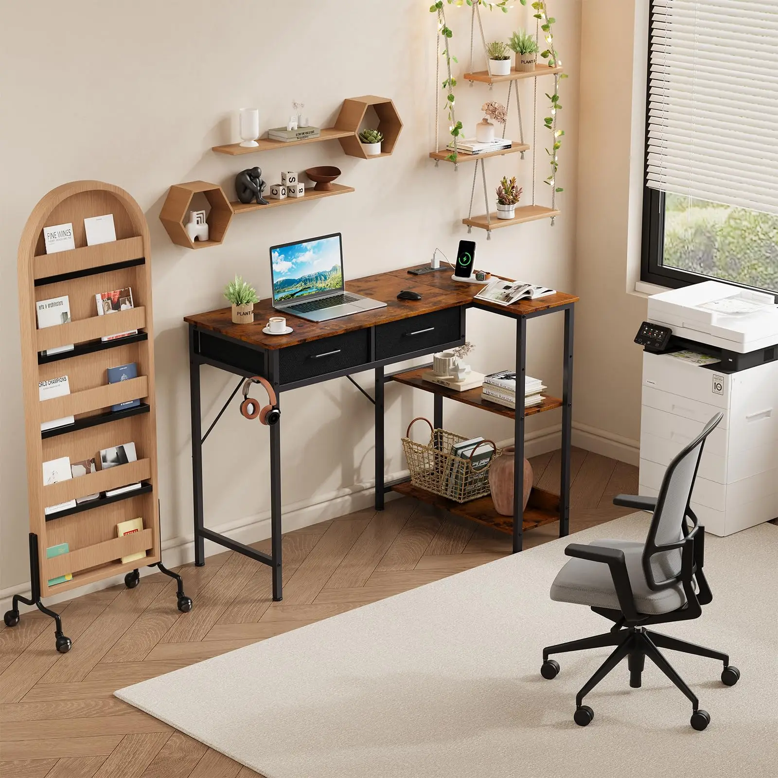 40-Inch L-Shaped Gaming Desk - Image 9