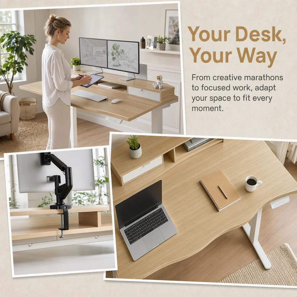 Electric Height-Adjustable Standing Desk - Image 4