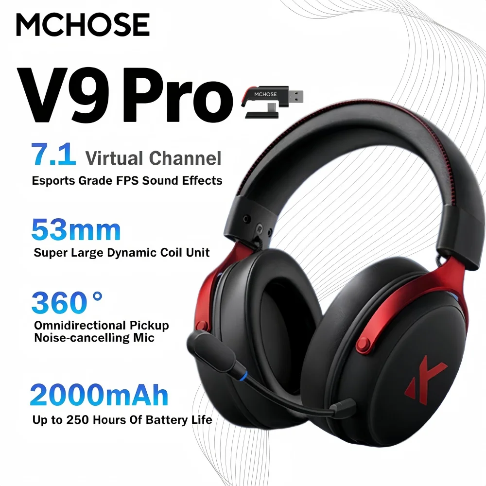 MCHOSE V9 Pro Gaming Headset - Image 11