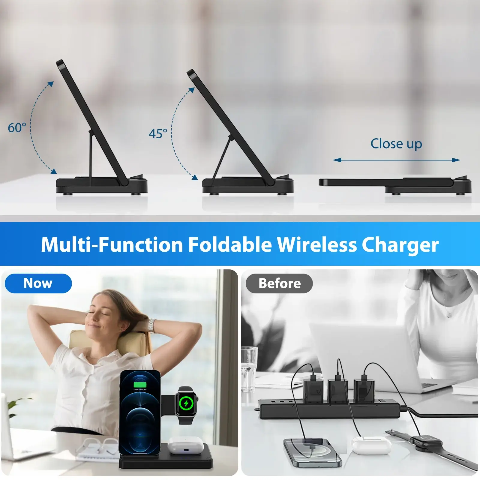 3-in-1 Foldable Wireless Charging Station - Image 9
