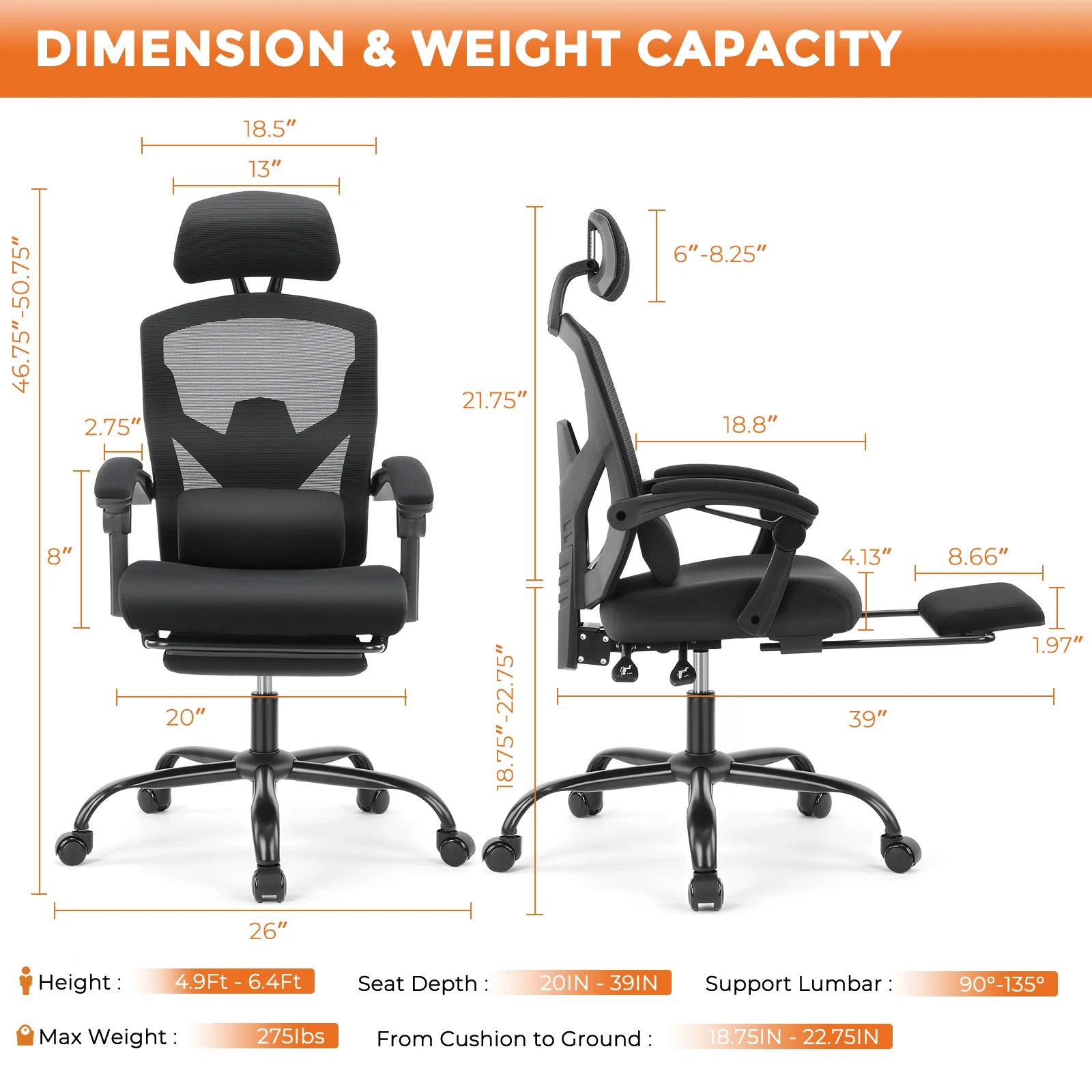 Ergonomic High-Back Gaming Chair - Image 7