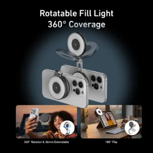 TELESIN Magnetic Selfie Fill Light - Thumbnail Image 4