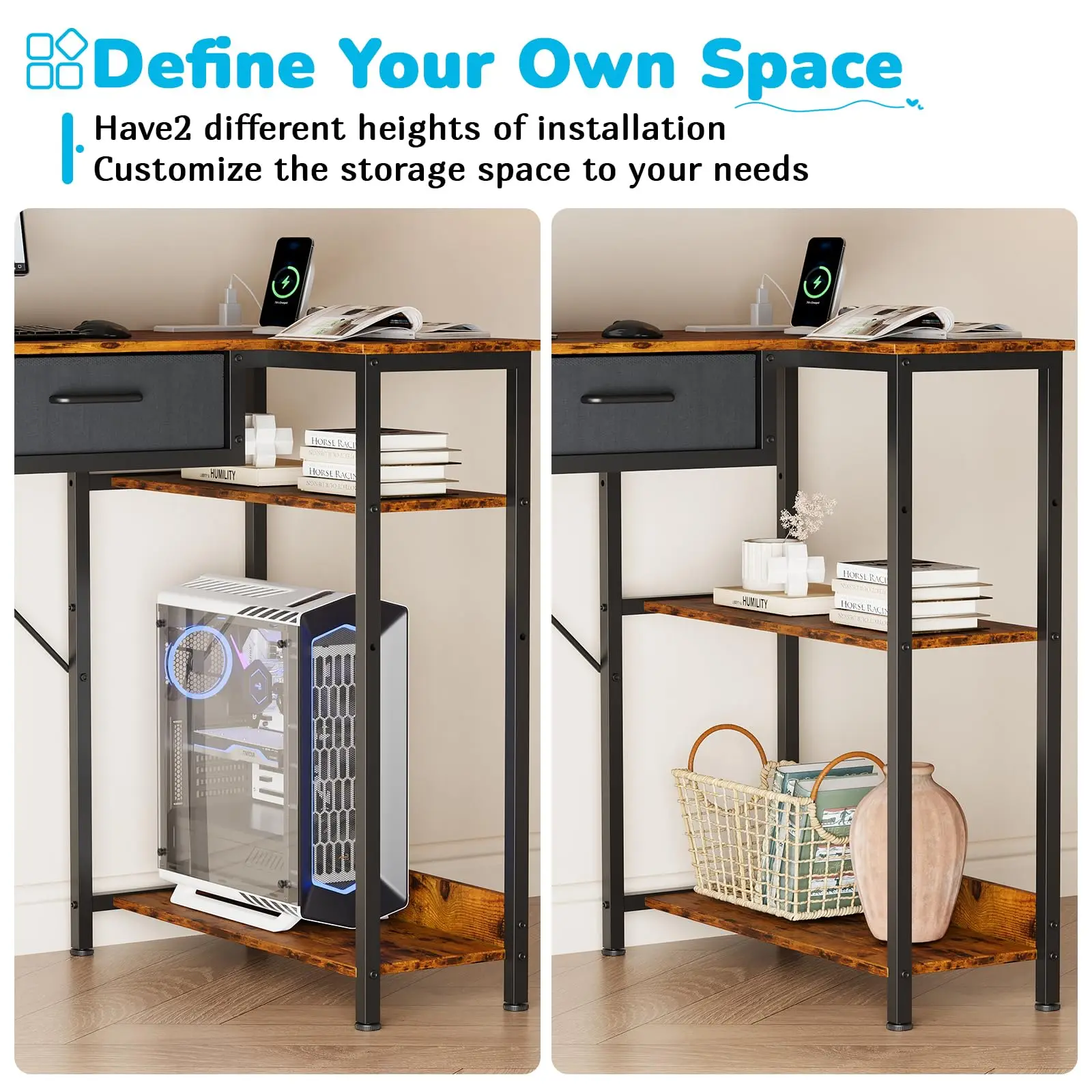 40-Inch L-Shaped Gaming Desk - Image 7