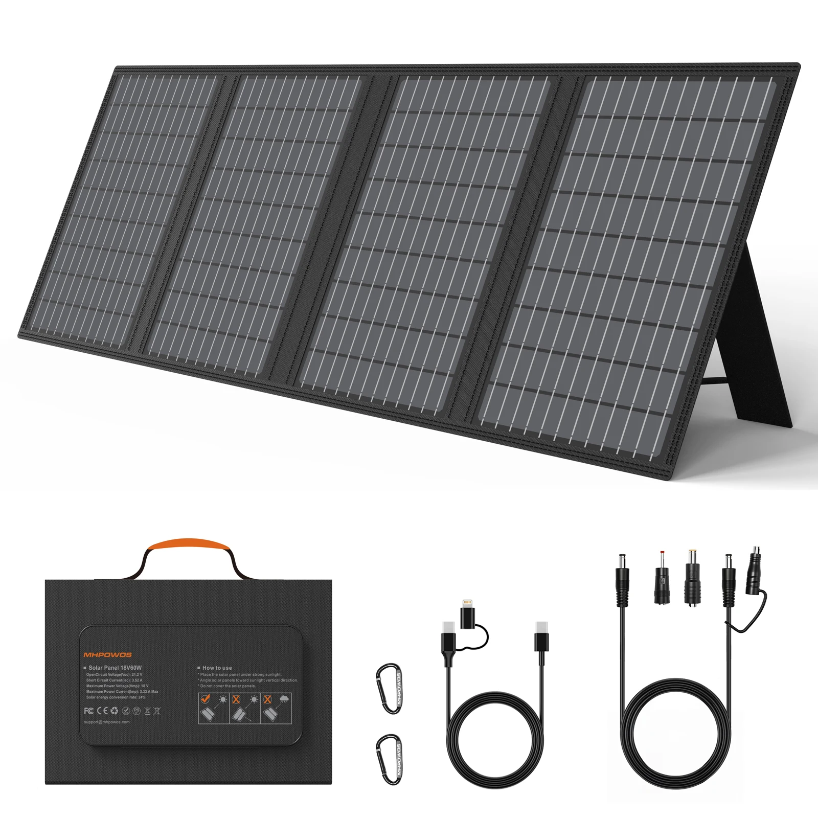 MHPOWOS Foldable Portable Solar Panel - Image 1